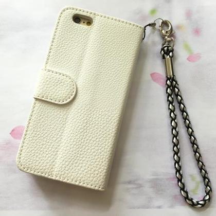 Bling Iphone 6 6s 4.7 Leather Wallet Case, Crystal..