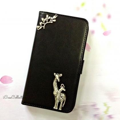 Deer Iphone 6 6s 4.7 Leather Wallet Case, Vintage..