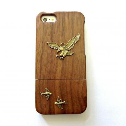 Eagle Iphone 6 6s 4.7 Wood Case, Vintage Iphone 6..