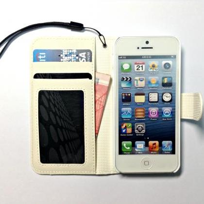 Angel White Removable Phone Wallet, Iphone 6 4.7..