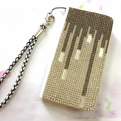 Rain Bling Iphone 6 6s 4.7 Leather Wallet Case,..